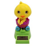 Maxbell Maxbell Cartoon Solar Powered Yellow Duck Figurine - Dancing Swing Animal Model Kids Educational Toy Home Desk Decor