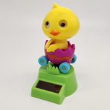 Maxbell Maxbell Cartoon Solar Powered Yellow Duck Figurine - Dancing Swing Animal Model Kids Educational Toy Home Desk Decor