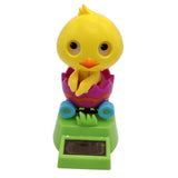 Maxbell Maxbell Cartoon Solar Powered Yellow Duck Figurine - Dancing Swing Animal Model Kids Educational Toy Home Desk Decor