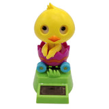 Maxbell Maxbell Cartoon Solar Powered Yellow Duck Figurine - Dancing Swing Animal Model Kids Educational Toy Home Desk Decor