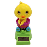 Maxbell Maxbell Cartoon Solar Powered Yellow Duck Figurine - Dancing Swing Animal Model Kids Educational Toy Home Desk Decor