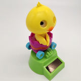 Maxbell Maxbell Cartoon Solar Powered Yellow Duck Figurine - Dancing Swing Animal Model Kids Educational Toy Home Desk Decor