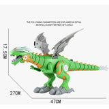 Maxbell Maxbell Electronic Dinosaur Toy with Mist Spray Roaring Sounds Swinging Tail Action