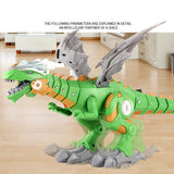 Maxbell Maxbell Electronic Dinosaur Toy with Mist Spray Roaring Sounds Swinging Tail Action