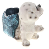Maxbell Maxbell Resin Dog Pen Pot Pencil Brush Holder Desk Organizer Home Desk Decoration D