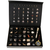 Maxbell Educational Science Set NATURAL SPECIMENS COLLECTION KIT (30pcs) with Magnifier & Brush - Aladdin Shoppers
