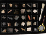 Maxbell Educational Science Set NATURAL SPECIMENS COLLECTION KIT (30pcs) with Magnifier & Brush - Aladdin Shoppers