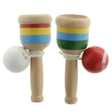 Wooden Kendama Ball And Cup Skill Game Traditional Japanese Game Toy - White - Aladdin Shoppers