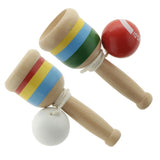 Wooden Kendama Ball And Cup Skill Game Traditional Japanese Game Toy - White - Aladdin Shoppers