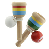 Wooden Kendama Ball And Cup Skill Game Traditional Japanese Game Toy - White - Aladdin Shoppers