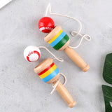 Wooden Kendama Ball And Cup Skill Game Traditional Japanese Game Toy - White - Aladdin Shoppers