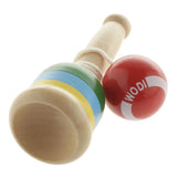 Wooden Kendama Ball And Cup Skill Game Traditional Japanese Game Toy - Red - Aladdin Shoppers