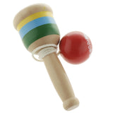 Wooden Kendama Ball And Cup Skill Game Traditional Japanese Game Toy - Red - Aladdin Shoppers