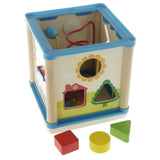 Wooden 5-Sided Activity Center with Beads Mazes, Gears, Shape Sorter Blocks, Developmental Toy for Baby Toddler - Aladdin Shoppers