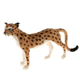 Maxbell 1Pcs Simulated Animal Cute Leopard Ornament Lifelike Furry Leopard Model Touching Smoothly For Lovely Baby Kids - Aladdin Shoppers