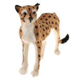 Maxbell 1Pcs Simulated Animal Cute Leopard Ornament Lifelike Furry Leopard Model Touching Smoothly For Lovely Baby Kids - Aladdin Shoppers