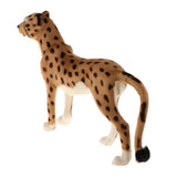 Maxbell 1Pcs Simulated Animal Cute Leopard Ornament Lifelike Furry Leopard Model Touching Smoothly For Lovely Baby Kids - Aladdin Shoppers