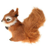 Maxbell 1Pcs Simulated Animal Small Squirrel Ornament Lifelike Furry Rabbit Model Touching Smoothly For Lovely Baby Kids - Aladdin Shoppers