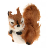 Maxbell 1Pcs Simulated Animal Small Squirrel Ornament Lifelike Furry Rabbit Model Touching Smoothly For Lovely Baby Kids - Aladdin Shoppers