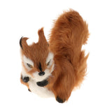 Maxbell 1Pcs Simulated Animal Small Squirrel Ornament Lifelike Furry Rabbit Model Touching Smoothly For Lovely Baby Kids - Aladdin Shoppers