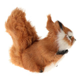 Maxbell 1Pcs Simulated Animal Small Squirrel Ornament Lifelike Furry Rabbit Model Touching Smoothly For Lovely Baby Kids - Aladdin Shoppers