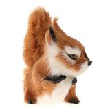 Maxbell 1Pcs Simulated Animal Small Squirrel Ornament Lifelike Furry Rabbit Model Touching Smoothly For Lovely Baby Kids - Aladdin Shoppers