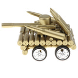 Maxbell Maxbell Creative Gold Shell Casing Army Tank Model - Decorative Artillery Artwork Metal Craft Model - Home Decorations Craft Gifts #B