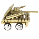 Maxbell Maxbell Creative Gold Shell Casing Army Tank Model - Decorative Artillery Artwork Metal Craft Model - Home Decorations Craft Gifts #B