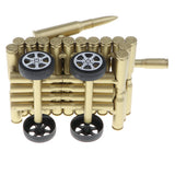 Maxbell Maxbell Creative Gold Shell Casing Army Tank Model - Decorative Artillery Artwork Metal Craft Model - Home Decorations Craft Gifts #B