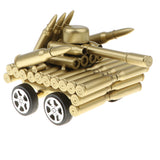 Maxbell Maxbell Creative Gold Shell Casing Army Tank Model - Decorative Artillery Artwork Metal Craft Model - Home Decorations Craft Gifts #B