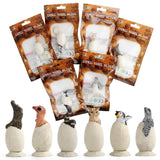 Maxbell Maxbell 6pcs PVC Zoo Animal Eggs Figure Toys Wildlife Animal Egg Figurine Party Supplies