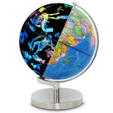 Maxbell Maxbell 2 in 1 Lighted World Globe & Illuminated Glowing Constellation Map, Kids Geography Educational Toy