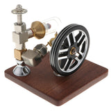 Maxbell Maxbell Adjustable Speed 200-500RPM Free Piston Stirling Engine Motor Steam Heat Power Generator Kits Wooden Base Science Toy