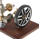 Maxbell Maxbell Adjustable Speed 200-500RPM Free Piston Stirling Engine Motor Steam Heat Power Generator Kits Wooden Base Science Toy