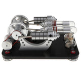 Maxbell Maxbell 600RPM Double-Cylinder Double-Flywheel Stirling Engine Motor Generator Kits