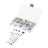Maxbell 1100pcs 5-25mm Plastic Self-adhesive Wiggle Googly Eyes For Teddy Bear Dolls DIY - Aladdin Shoppers