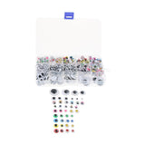 Maxbell 1100pcs 5-25mm Plastic Self-adhesive Wiggle Googly Eyes For Teddy Bear Dolls DIY - Aladdin Shoppers