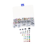 Maxbell 1100pcs 5-25mm Plastic Self-adhesive Wiggle Googly Eyes For Teddy Bear Dolls DIY - Aladdin Shoppers