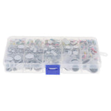 Maxbell 1100pcs 5-25mm Plastic Self-adhesive Wiggle Googly Eyes For Teddy Bear Dolls DIY - Aladdin Shoppers