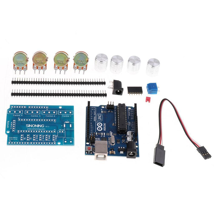 Maxbell 4 Degree of Freedom 4 Axis Robot Mechanical Arm with 4 Servos for Arduino DIY Kits Science Toy - Aladdin Shoppers