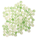 Maxbell Maxbell 100Pcs 16mm Marbles Ball Glass Beads for Chinese Checkers Game Toy Green