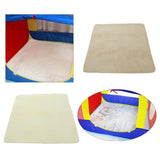 Maxbell 1.2M Soft Coral Fleece Kids Baby Indoor Playhouse Tent Carpet Rug Pad Bedroom Cushion Floor Activity Toy -Square Beige - Aladdin Shoppers