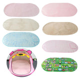 Maxbell Non-slip Oval Plush Play Mat / Rug for Kids Baby Crawling Rugs Carpet Indoor Outdoor Play Tent Pad Soft & Thick - Brown - Aladdin Shoppers