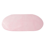 Maxbell Non-slip Oval Coral Velvet Play Mat / Rug for Kids Baby Crawling Rugs Carpet Indoor Outdoor Play Tent House Pad Soft & Thick - Pink - Aladdin Shoppers