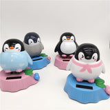 Maxbell Maxbell Cute Solar Powered Dancing Penguin Figure Bobble Toy Home Desk Decor  B