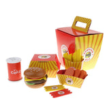 Maxbell Fast Food Durable Pretend Playset Food Hamburger French Fries Variety Toys Gift for Kid Toddlers - Aladdin Shoppers