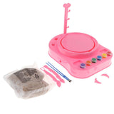 Maxbell Electronic Pottery Studio Clay Moulding Station Playset Kids Play Clay Art Crafts DIY Educational Creative Toy –Pink - Aladdin Shoppers