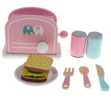 Maxbell Wooden Kitchen Set Baby Simulation Game Bread Food Toy Desk Decoration - Aladdin Shoppers
