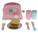 Maxbell Wooden Kitchen Set Baby Simulation Game Bread Food Toy Desk Decoration - Aladdin Shoppers