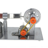 Maxbell Stirling Engine (Flywheel Colorful LED) - Conversion of Heat Energy to Electric Energy - Aladdin Shoppers